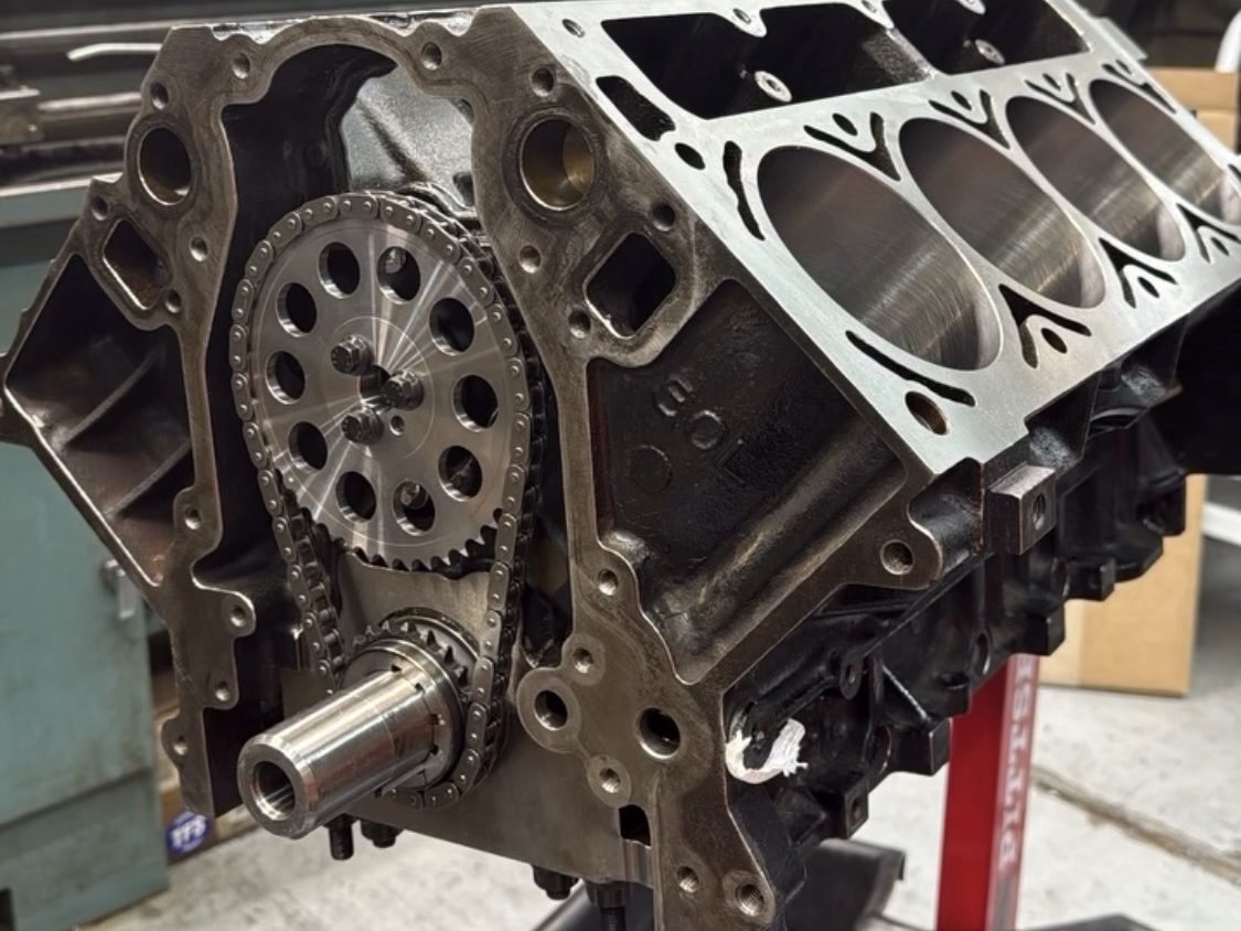 6.0L LS engine build on a stand