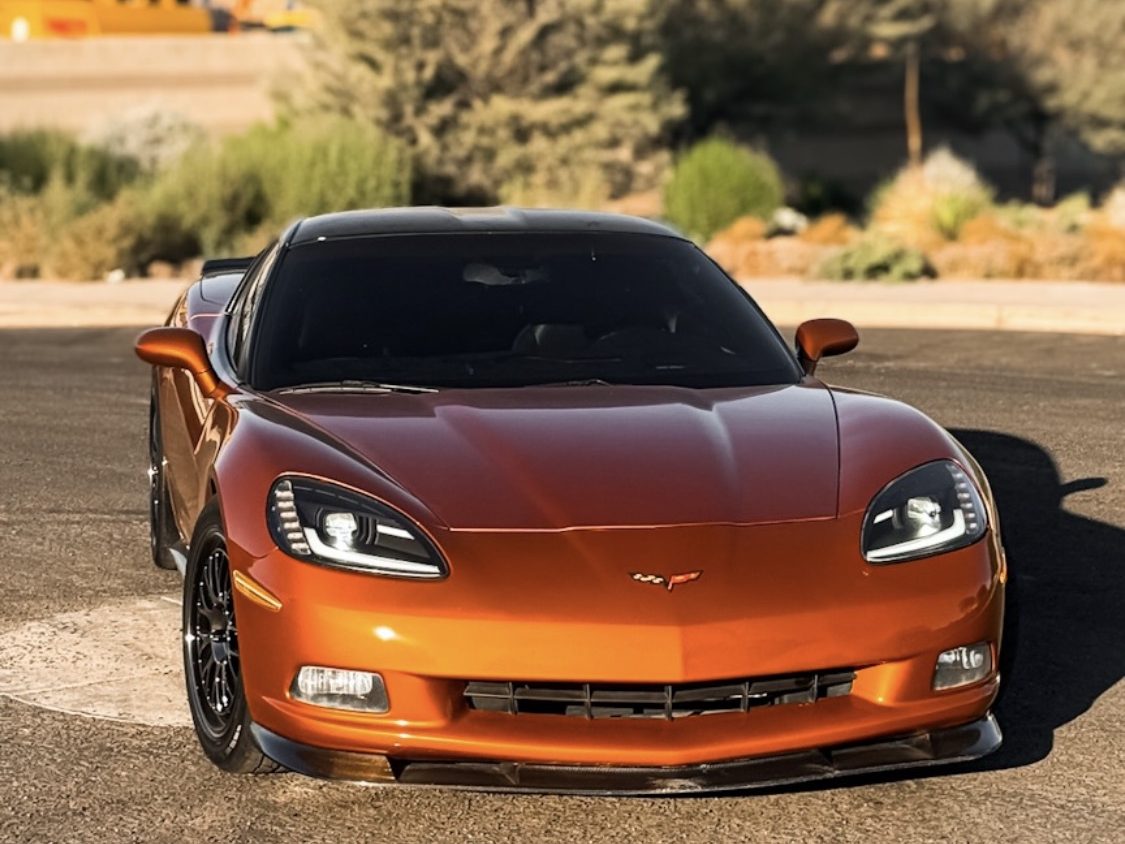 2008 C6 Corvette in orange